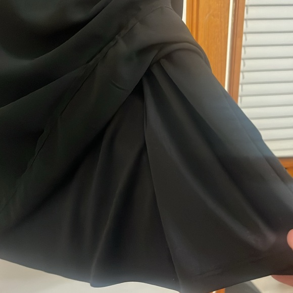 Luxology Womens Black Lace and Sheer lined three quarter sleeves Dress Size 14 - Picture 7 of 16